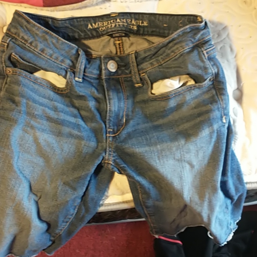 American eagle jean shorts